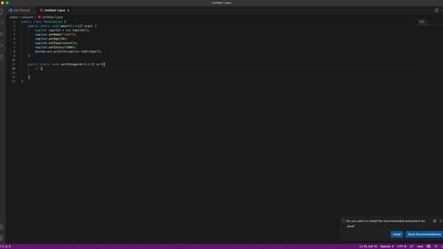 GitHub Copilot with simple Sort and Search Algorithms