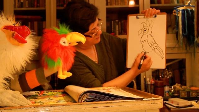 Рисуем Попугаев С Малышами.В Гостях у Арт Студии 'феради самкаро' с Майей Герсамий смотреть онлайн