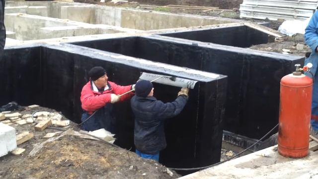 гидроизоляция фундамента дома строительство смотреть онлайн