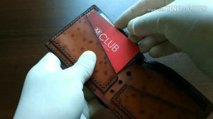 Кошелек из кожи / ручная работа / своими руками/ leather wallet