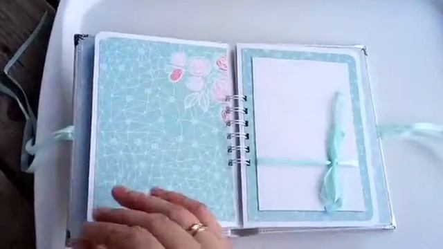 Свадебный фотоальбом ручной работы на пружинах скрапбукинг