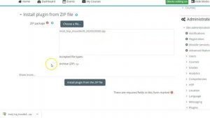 Adding a moodle Plugin