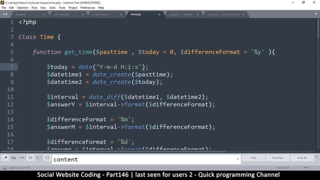 Social Website from scratch - Part 147 - Last seen for users 2 | OOP PHP with MYSQL Database смотреть онлайн