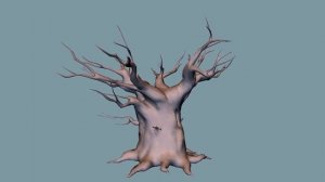 Oak Tree. Low Poly Model. Overview. Дуб. Дерево. Обзор модели.