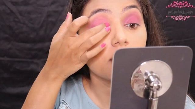 All Pink makeup tutorial / pinki pink makeup / Pink glitters makeup смотреть онлайн