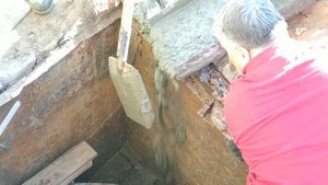 БЕТОН В ВОДУ 05 - ЗАЛИВАЕМ УГОЛ СПРАВА