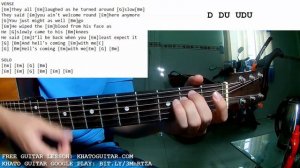 Poor Mans Poison - Hells Comin With Me | Guitar Tutorial