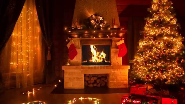 Cozy Christmas Music Ambience?Beautiful Christmas Classic Music With Fireplace Sound?Merry Christma смотреть онлайн
