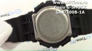 Обзор. Мужские наручные часы Casio G-SHOCK GAX-100B-1A с хронографом