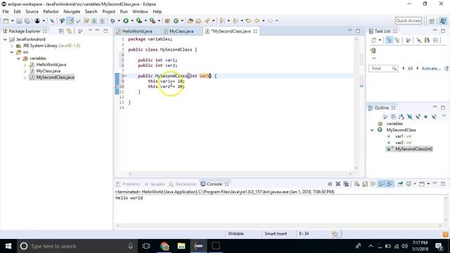Java for Android - 5 - Classes, non access modifiers смотреть онлайн