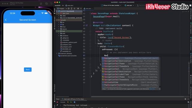 Flutter Tutorial: How to Navigate to a New Screen and Back | Mastering Flutter Navigation