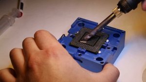 013 Реболлинг чипа видеокарты. Замена BGA шаров на видеокарте GeForce GTX-570