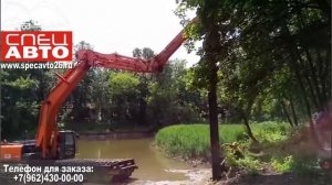 Работа вибропогружателем DPD 600 T Daedong. Ландшафтный парк ВДНХ