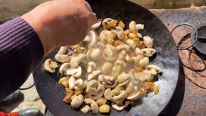 We built a Fence and Cooked a Lunch of Lamb Testicles! One Day of Life in the Village