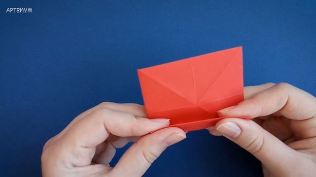 Оригами красная кнопка ? Как сделать кнопку из бумаги без клея | Dangerous Button Origami