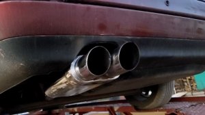 ауди 100 c4 2.8 звук прямотока после реставрации