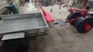 резина Озка 7*12 на мотоблок мтз.Замена колес на прицепе