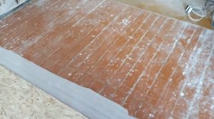 ремонт деревяных полов,листами осб