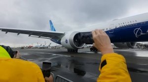 Boeing 777x Попытка первого полета (неудача).