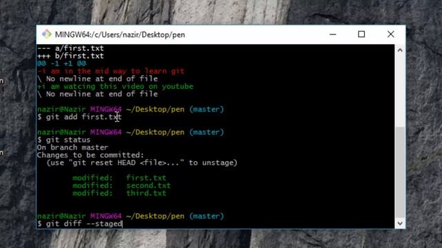 GIT tutorial for beginners git staged and git repository part 9