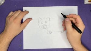 Как нарисовать Поросенка Легко