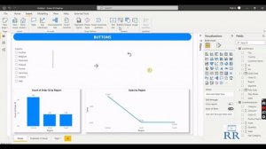 How to create Power BI In-Page Navigation with Bookmarks and Buttons