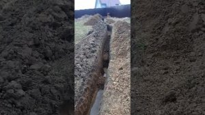 копка траншеи под водопровод            УЖАС  ГРУНТОВЫЕ ВОДЫ   часть-1    89969769238 Алексей