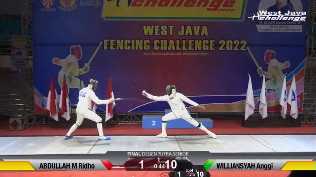 Fencing Indonesia West Java Challenge 2022 Senior Final Epee PA смотреть онлайн