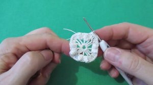 КВАДРАТНАЯ САЛФЕТКА С СЕРДЕЧКАМИ КРЮЧКОМ. ЧАСТЬ 1