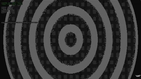 Тестирую свой ASCII игровой движок. c++ windows