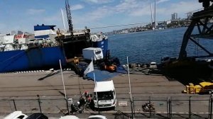 ОДИН ДЕНЬ ИЗ ЖИЗНИ МОРСКОГО ПОРТА. РАЗГРУЗКА И РАЗБОРКА ПРИБЫВШИХ ИЗ ЯПОНИИ МАШИН 07.06.2021 г.