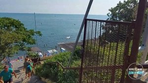Черное море. Новороссийск. Пляж Широкая балка. Август 2022.