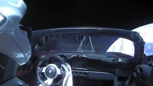 Starman Driving in Space after Successful Heavy Falcon Launch SpaceX ELON MUSK with music