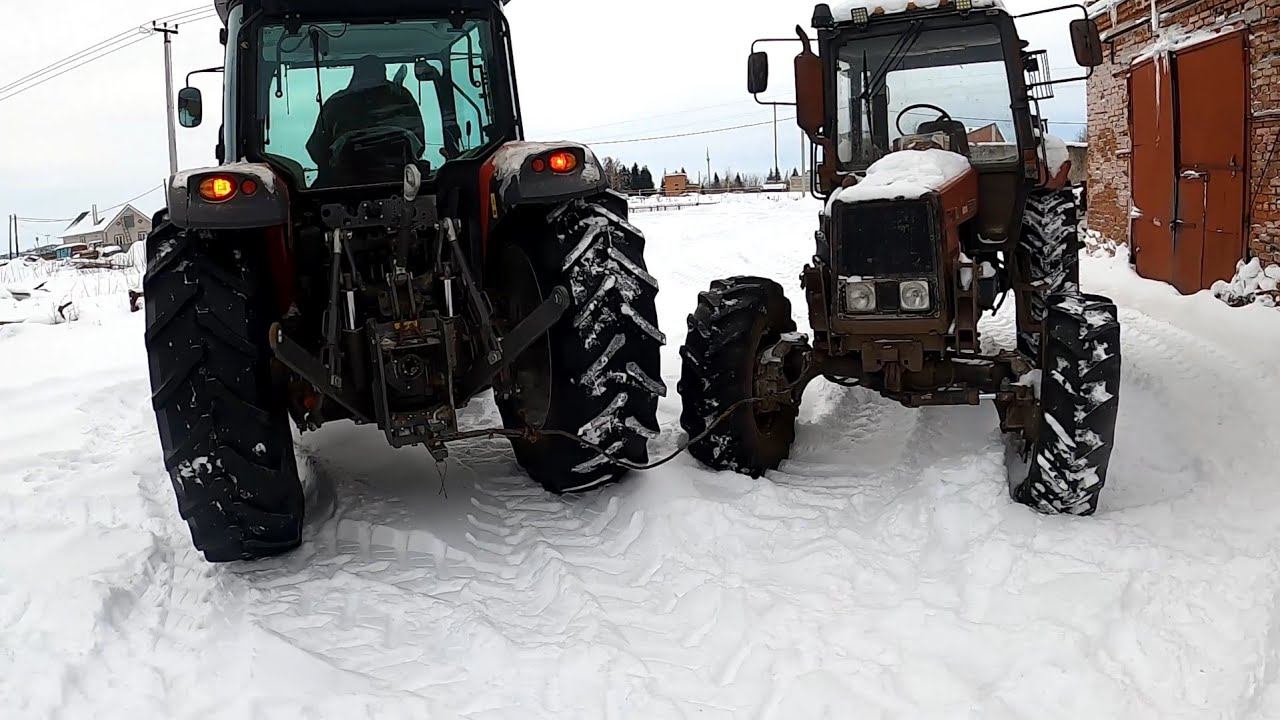 Рабочие будни в колхозе! Отбуксировали ТТР 401! смотреть онлайн