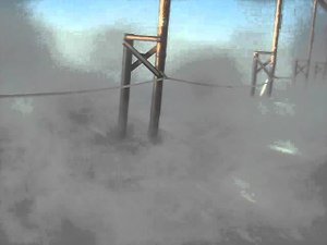 Стоковый ветер в Антарктиде. Обсерватория Мирный.