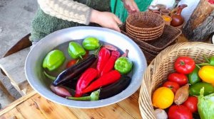 Жаркое из курицы с овощами Азербайджанская Кухня Деревенская Кухня  Рецепты