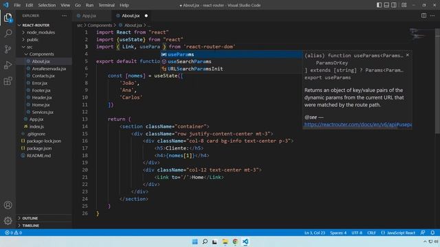 REACT ROUTER #009 HOOK USEPARAMS
