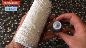 Из бутылки с дозатором сделала настоящую красоту. Интересный декор бутылок для ванной