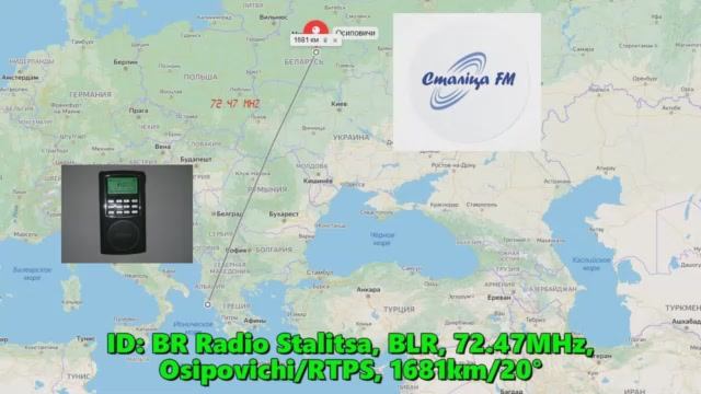 03.07.2016 08:19UTC, [Es, OIRT], BR Radio Stalitsa, Белоруссия, 72.47МГц, 1681км