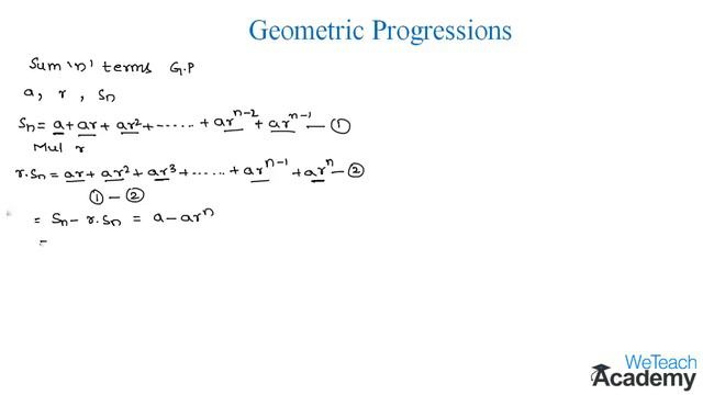 018-Introduction To Sum Of First n Terms Of Geometric Progression  Progressions  Maths Arithmetic_v7