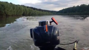Мотор Hangkai 3,5 на воде.