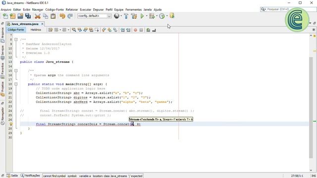 Java - [ Stream - Parte 10 ] - Como concatenar duas ou mais streams смотреть онлайн