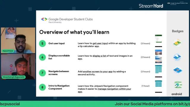 Android Study Jams - Session 1| GDSC Parul University | 2021 смотреть онлайн
