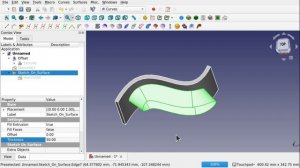 Learn FreeCAD Curves Workbench 19: Sketch on Surface. 2 ways of sketching on curved / domed surface