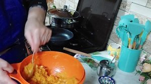 ГОТОВЛЮ ВАРЕНИКИ С ТЫКВОЙ.. СОЛНЕЧНАЯ НАЧИНКА.. ОПЯТЬ ВАРЮ ТЫКВУ