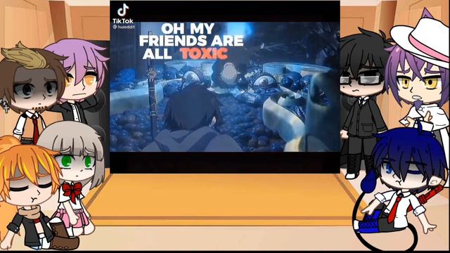 Гача. Реакция синий экзорцист на Окумуру Рина. Здесь только стекло! смотреть онлайн