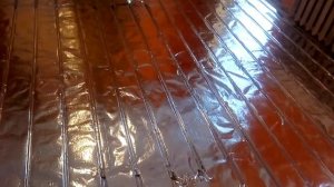 Теплый водяной пол на лагах