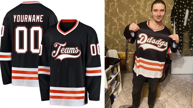 Джерси хоккейный свитер. Форма для хоккея с персонализированным принтом имени, номера, команды. смотреть онлайн