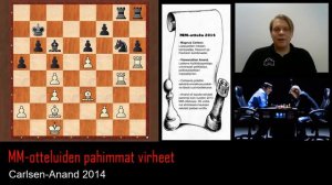 MM-otteluiden pahimmat virheet: Carlsen-Anand 2014